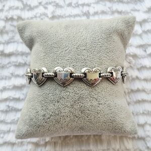 Vintage Brighton Cafe Au Lait Heart Link Bracelet